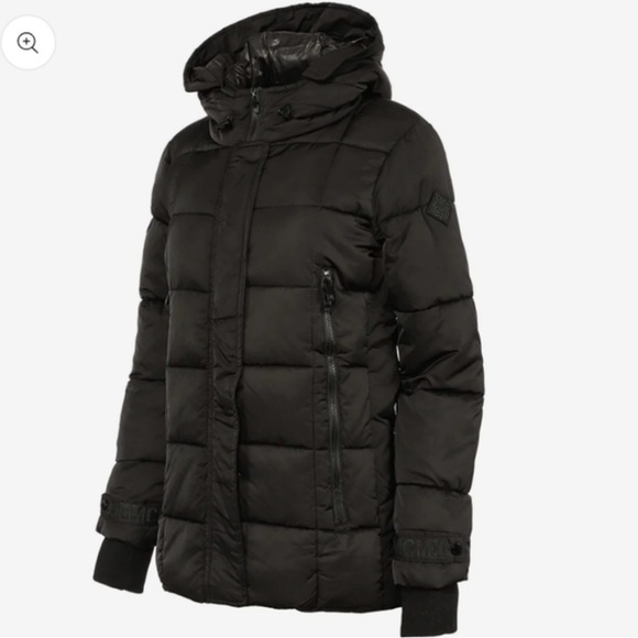 Steve Madden Jackets & Blazers - Steve Madden black Hooded Puffer Jacket NWOT